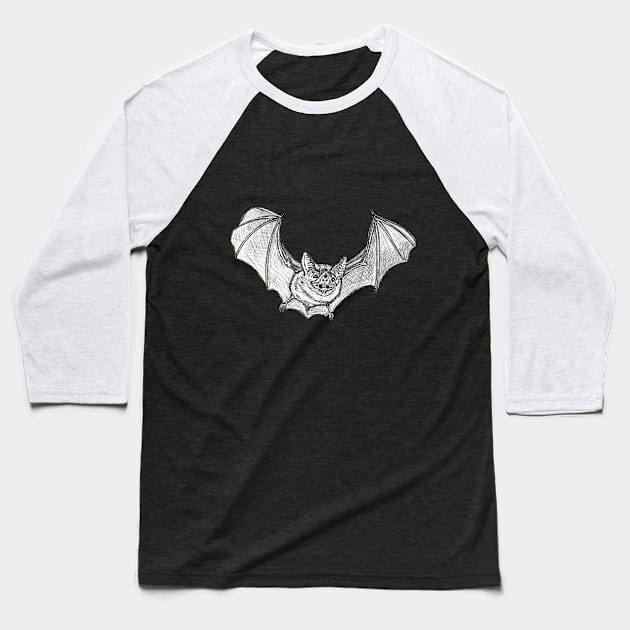 Vampire Bat Baseball T-Shirt by Kyko619